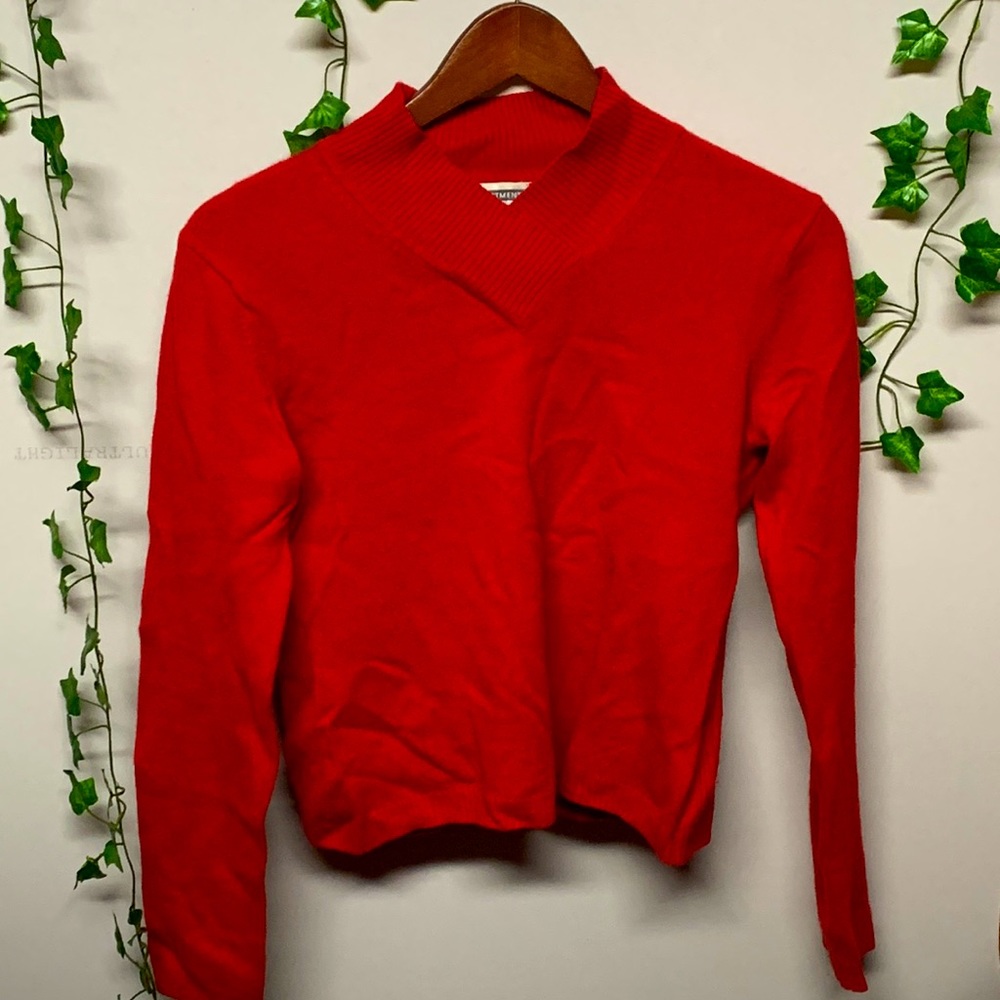 Investments Red Cashmere Sweater